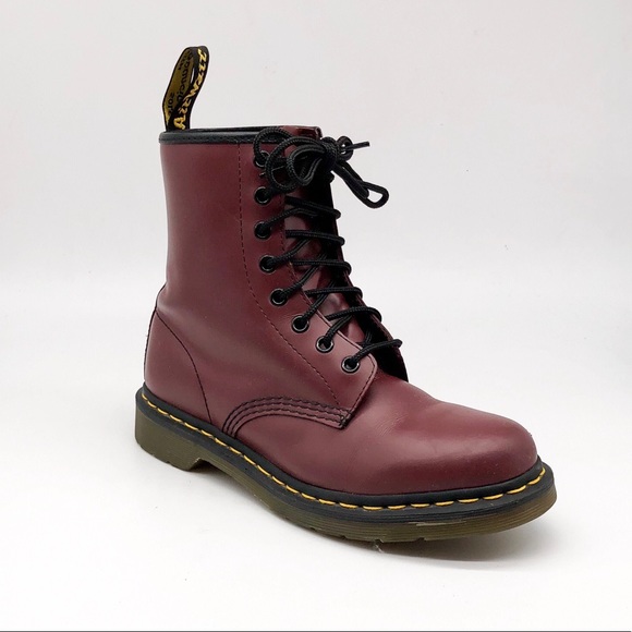 Dr. Martens Shoes - Dr. Martens 1460 Sooth Cherry Red Boot
